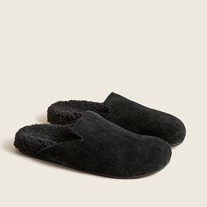 J. Crew Pacific Sherpa Lined Suede Clogs 5.5